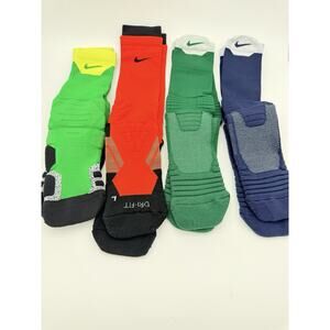 Nike Dri Fit Sock 5 Pack (2x Orange) Size XL New Without Tags